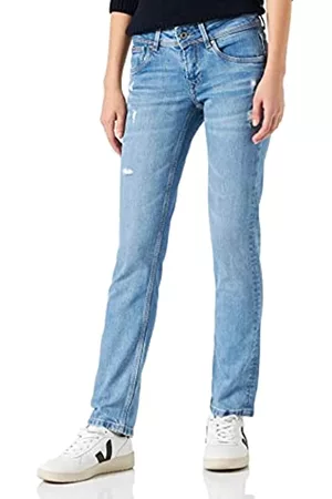 Pepe Jeans Damen Cropped Jeans - Damen Saturn Jeans, Blau (Denim-VS9), 31W/34L