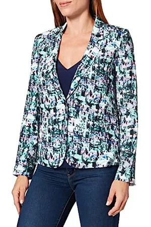 Mexx Damen Blazer & Sakkos - Damen Anzugjacke, Mehrfarbig (Abstract Printed 300199), (Herstellergröße: 36)