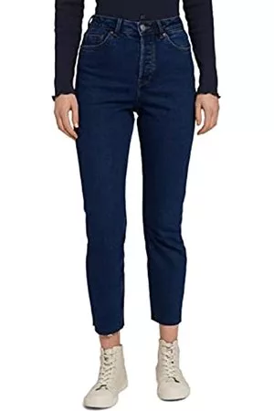 TOM TAILOR Damen Slim Jeans - Damen Lotte Slim Straight Jeanshose 1030088, 10114 - Clean Dark Stone Blue Denim, 26