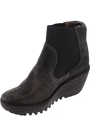 Fly London Damen Stiefeletten - Damen Yade398fly Chelsea-Stiefel, Diesel, 37 EU