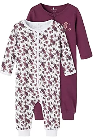NAME IT Baby Outfit Sets - Schlafstrampler Set für Babys Prune Purple 62