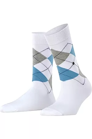 Burlington Damen Socken & Strümpfe - Damen Queen Socken Baumwolle Schwarz Weiß viele weitere Farben verstärkte Damensocken mit Muster atmungsaktiv kariert mit Argyle und bunt gemustert ONE-SIZE-FITS-ALL als Geschenk 1 Paar
