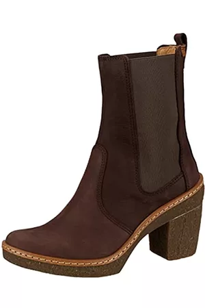 El Naturalista Damen HAYA Ankle Stiefel mit Absatz, Brown, 40 EU