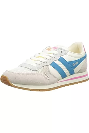 Gola Damen Schuhe - Damen Daytona Sneaker, Off White/Lagoon/Fluro Pink, 39 EU