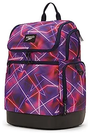 Speedo Rucksäcke - Unisex-Erwachsene Large Teamster Backpack 35-Liter Rucksack, Late Night Neon 2.0, Einheitsgröße