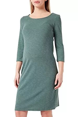Noppies Damen Kleider - Maternity Damen Dress 3/4 Sleeve Zinnia Kleid, Duck Green-P721, M