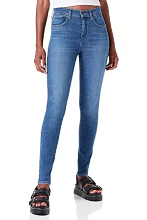 Wrangler Damen High Waisted Jeans - Women's HIGH Rise Skinny Jeans, Grow WILD, W40 / L32