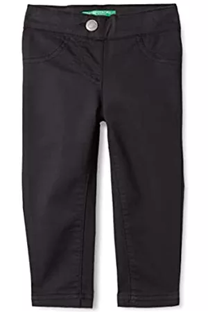 Benetton Mädchen Hosen & Jeans - Mädchen Pantalone 4u4057i20 Hose, Schwarz 100, 116 EU