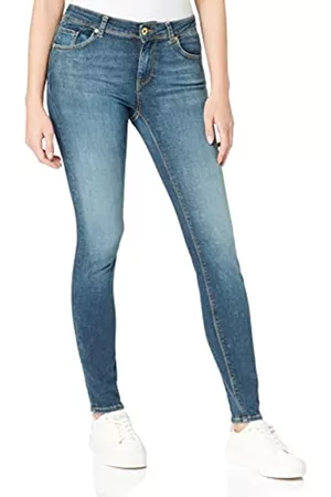 VERO MODA Damen Slim Jeans - Female Mid Rise Jeans VMLUX Slim