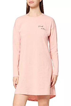 Skiny Damen Schlafanzüge - Damen Sleep & Dream Sleepshirt Langarm Nachthemd, Rosa (Rosedawn Melange 2333), (Herstellergröße: 38)