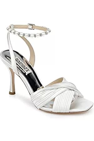 Badgley Mischka Damen Sandalen - Damen Tawny Sandale mit Absatz, Weiß (Soft White), 38.5 EU