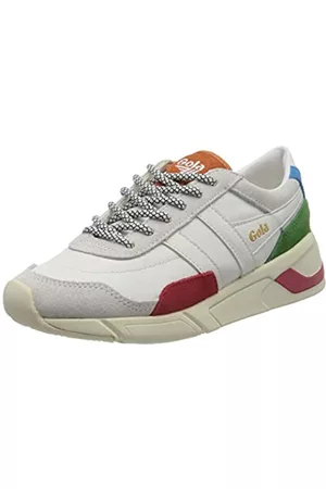 Gola Damen Sneakers - Damen Eclipse Trident Sneaker, Weiß (White/Multi Wz), 37 EU