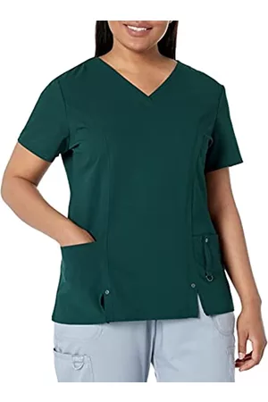 Dickies Damen T-Shirts - Damen Medical Scrubs Shirts, Hunter, XXL EU