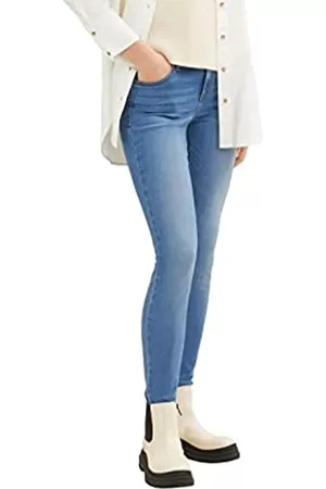 TOM TAILOR Damen Skinny Jeans - Damen Alexa Skinny Jeans 1034335, 10281 - Mid Stone Wash Denim, 31W / 32L