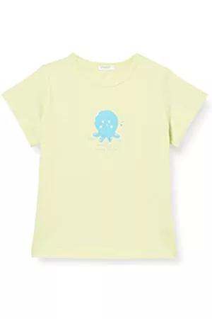 Benetton Baby Shirts - Baby-Jungen 3i1xa100e T-Shirt, Giallo 0m4, 56 cm