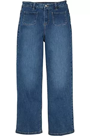 TOM TAILOR Mädchen Cropped Jeans - Mädchen Kinder Jeans mit weitem Bein 1033253, Blau, 164
