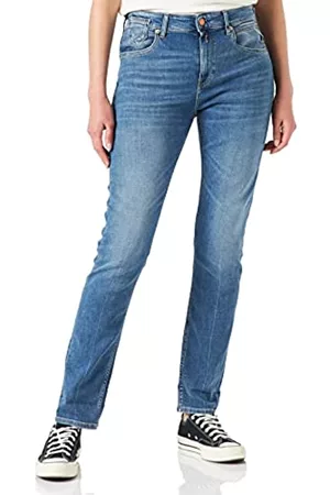 Replay Damen Cropped Jeans - Damen Marty Jeans, 9 Blue Denim, 27W / 32L