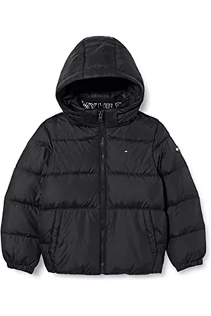 Tommy Hilfiger Jungen Mäntel - Jungen Kb0kb07517 Daunenmantel, Black, 74 cm