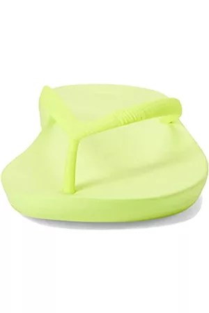 FitFlop Damen IQUSHION Flip Flop Solid Flache Sandale, Electric Yellow, 39 EU