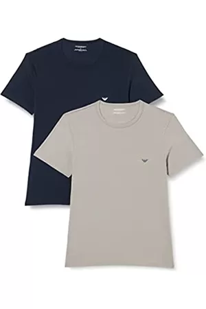 Emporio Armani Herren Unterhemden & Unterziehshirts - Underwear Error:#REF 2-Pack T-Shirt Essential Core Logoband Unterhemd, Black, L (2er Pack)