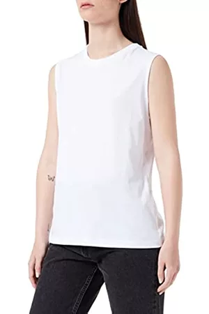 JACK & JONES Damen T-Shirts - JJXX Women's JXALVIRA SL Slim Every Tee SN T-Shirt, Bright White, XS