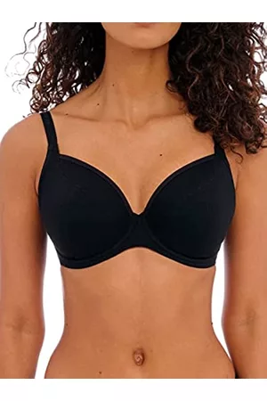 Freya Damen Bügel BHs - Damen Chill Bügel Plunge-BH, schwarz, 75DD