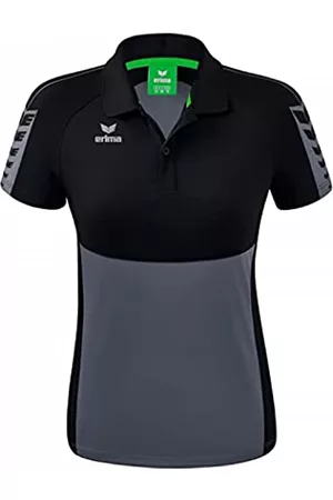 Erima Damen Shirts - Damen Six Wings Sport Polohemd, slate grey, 40