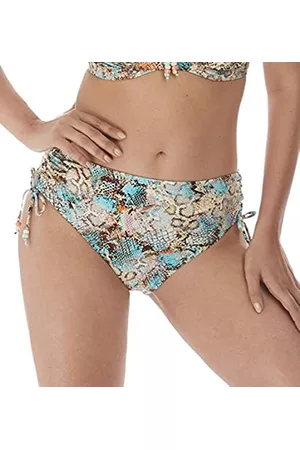 Fantasie Damen Bikinis - Damen Manila Mid Rise Adjustable Leg Brief Bikini-Unterteile, Iced Aqua, Medium