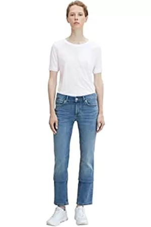 TOM TAILOR Damen Straight Jeans - Damen Kate Straight Fit Jeans 1033092, 10286 - Vintage Stone Wash Denim, 32W / 30L