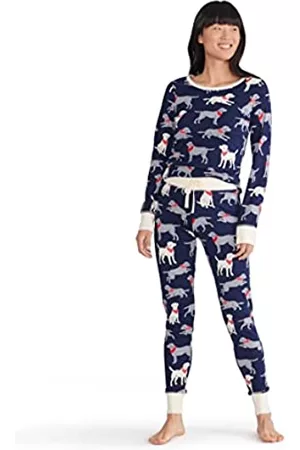 Hatley Damen Schlafanzüge - Damen Langärmliges Pyjama-Set Pyjamaset, Bandana Labs, 42