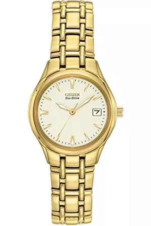 Citizen Damen Damen Analog Quarz Uhr mit Edelstahl beschichted Armband EW1262-55P