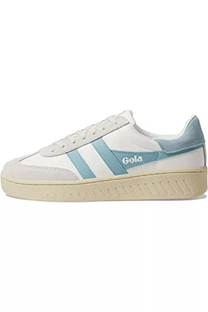 Gola Damen Sneakers - Damen Dropshot Sneaker, Weiß Powder Blue, 38 EU