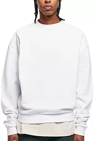 Urban classics Herren Sweatshirts - Herren Ultra Heavy Crew Sweatshirt, white, XL