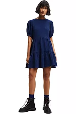 Desigual Damen Freizeitkleider - Women's Vest_Luna, 5010 ROYAL Casual Dress, Blue, M