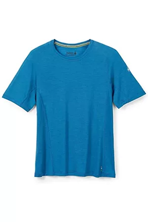 Smartwool T-Shirts - Unisex-Erwachsene Herren Merino Sport 120 Short Sleeve, Helles Neptunblau, Large