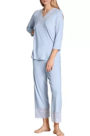 Calida Damen Schlafanzüge - Damen Elegant Dreams Pyjamaset, Harmony Blue, L EU