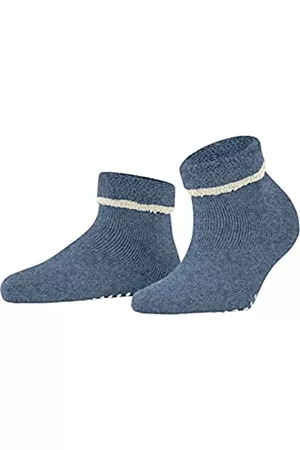 ESPRIT Damen Schuhe mit Noppen - Damen Hausschuh-Socken Cozy W HP Wolle rutschhemmende Noppen 1 Paar, Blau (Light Denim 6660), 39-42