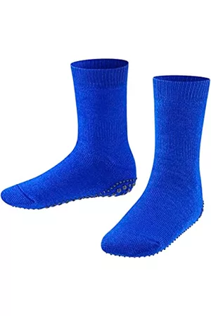 Falke Damen Schuhe mit Noppen - Unisex Kinder Hausschuh-Socken Catspads K HP Baumwolle Wolle rutschhemmende Noppen 1 Paar, Blau (Cobalt Blue 6054), 35-38