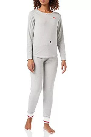 Hatley Damen Schlafanzüge - Damen Langärmliges Pyjama-Set Pyjamaset, Arbeitssocken, 38