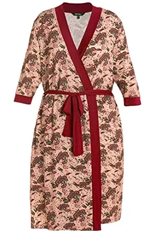 Ulla Popken Damen Strandmode - Damen, Bohemian Kimono, Sand, 50/52