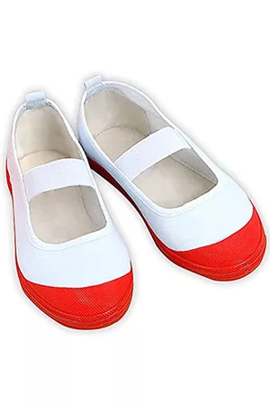Tkieio Cosplay Schuhe Nene Yashiro Cosplay Schuhe Prop Weiß-Rot Tanzschuhe Halloween, Rot-Weiß, 34.5/35 EU