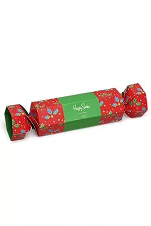 Happy Socks Damen Socken & Strümpfe - Damen 2-pack Christmas Cracker Holly Gift Box Socken, Mehrfarbig, 36-40 EU