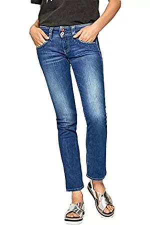 Pepe Jeans Damen Cropped Jeans - Damen Gen Jeans, Blau (Denim-BB4), 27W / 30L