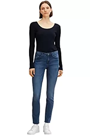 TOM TAILOR Damen Skinny Jeans - Damen Alexa Skinny Jeans 1034335, 10282 - Dark Stone Wash Denim, 28W / 30L