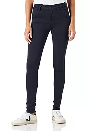Replay Damen Stretch Jeans - Damen Jeans Luzien Skinny-Fit Hyperflex mit Stretch, Blau (Dark Blue. 908), W32 x L28