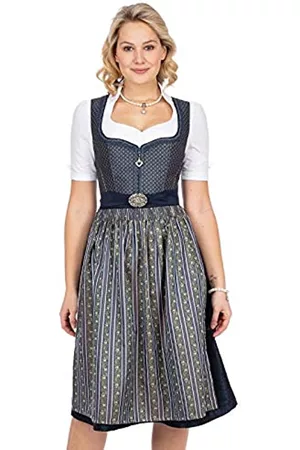 Stockerpoint Damen Dirndlkleider - Damen Mallaury Kleid, blau, 32