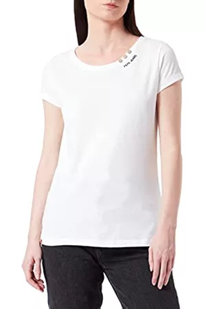 Pepe Jeans Damen Shirts - Damen T-Shirt Ragy N, Weiß (White), S