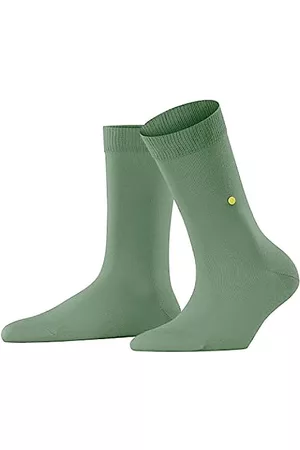 Burlington Damen Socken & Strümpfe - Damen Lady Nachhaltige biologische Baumwolle dünn einfarbig 1 Paar Socken, Grün (Mineral Green 7016), 36-41