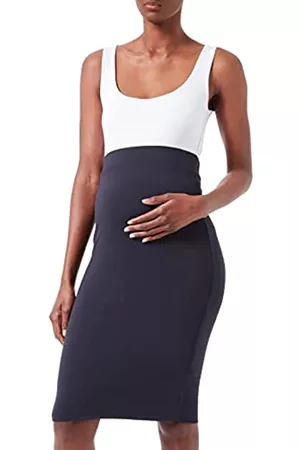 Noppies Damen Röcke - Maternity Damen Skirt Over The Belly Maize Rock, Blue Graphite-P334, M