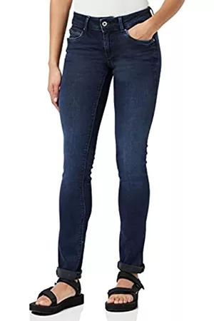 Pepe Jeans Damen Cropped Jeans - Damen New Brooke Jeans, Blau (Denim-cq6), 31W / 32L